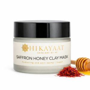 Saffron honey clay mask